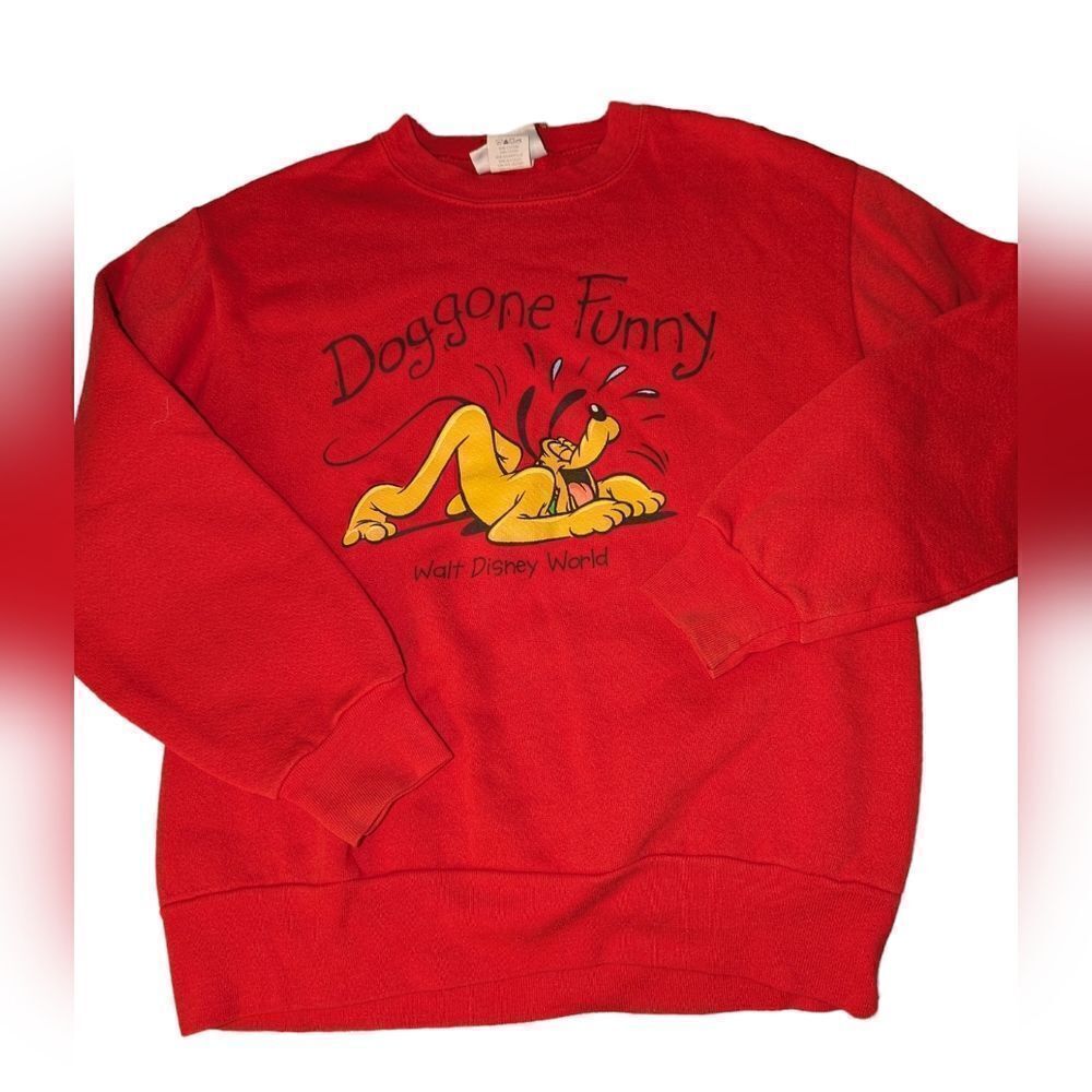 Disney Pluto vintage kids red‎ sweatshirt size youth medium
